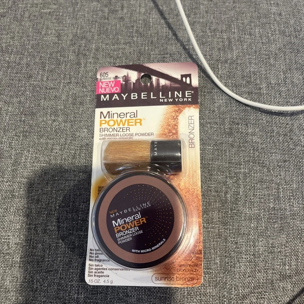Maybelline Mineral Power Bronzer Shimmer Loose Powder 605 Sunrise Bronze .15 Oz